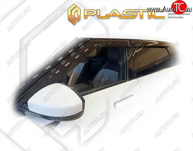 2 799 р. Ветровики дверей Classic полупрозрачный CA Plastic на Range Rover Evoque II поколение 2021  с доставкой в г. Майкоп
