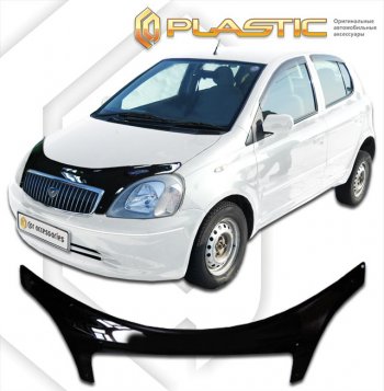 3 399 р. Дефлектор капота (exclusive) Classic черный CA Plastic на Toyota Vitz Clavia 1999-2003  с доставкой в г. Майкоп. Увеличить фотографию 1