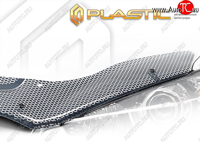 2 599 р. Дефлектор капота (правый руль) CA-Plastic  Nissan Primera  3 седан (2001-2008) P12 (серия ART графит)  с доставкой в г. Майкоп