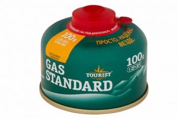 259 р. Баллон газовый резьбовой TOURIST STANDARD для портативных приборов 100 г. TOURIST tbr-100  с доставкой в г. Майкоп. Увеличить фотографию 1