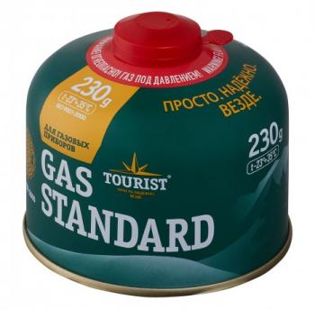 419 р. Баллон газовый резьбовой TOURIST STANDARD для портативных приборов 230 г. TOURIST tbr-230  с доставкой в г. Майкоп. Увеличить фотографию 1