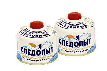 839 р. Баллон газовый резьбовой СЛЕДОПЫТ 230 гр., всесезонный, комплект 2 шт. СЛЕДОПЫТ pf-fg-230-set2  с доставкой в г. Майкоп. Увеличить фотографию 1