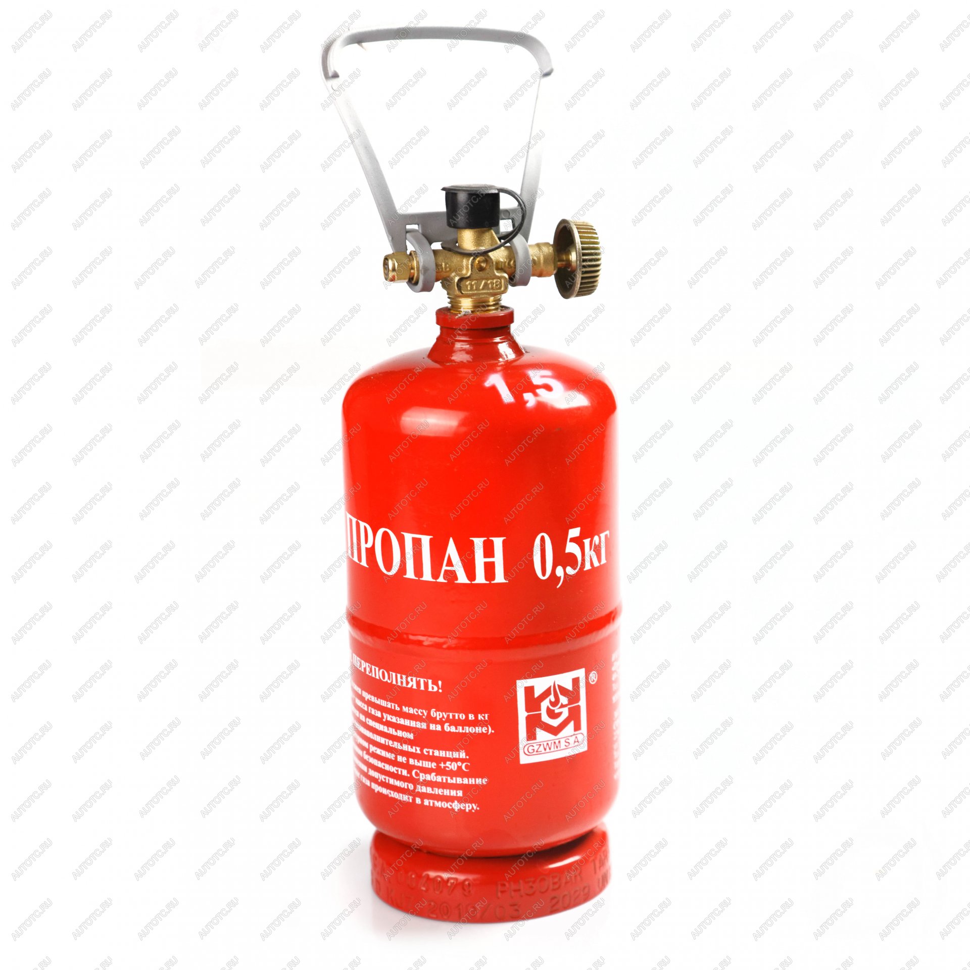 2 509 р. Баллон газовый стальной GZWM LPG BT-0,5, 1,2 л. Grotkuv (РП) GZWM lpg-bt-0,5  с доставкой в г. Майкоп