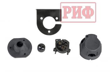 89 019 р. Бампер РИФ силовой задний Toyota Land Cruiser 76 2007+ с квадратом под фаркоп и фонарями РИФ rif076-21150  с доставкой в г. Майкоп. Увеличить фотографию 12