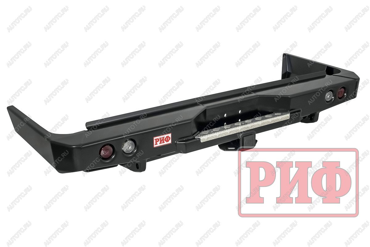 89 019 р. Бампер РИФ силовой задний Toyota Land Cruiser 76 2007+ с квадратом под фаркоп и фонарями РИФ rif076-21150  с доставкой в г. Майкоп