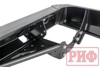 89 019 р. Бампер РИФ силовой задний Toyota Land Cruiser 76 2007+ с квадратом под фаркоп и фонарями РИФ rif076-21150  с доставкой в г. Майкоп. Увеличить фотографию 8