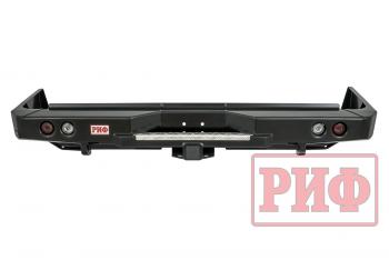 89 019 р. Бампер РИФ силовой задний Toyota Land Cruiser 76 2007+ с квадратом под фаркоп и фонарями РИФ rif076-21150  с доставкой в г. Майкоп. Увеличить фотографию 4