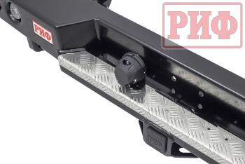 75 709 р. Бампер РИФ силовой задний Toyota Land Cruiser 78 2007+ с квадратом под фаркоп и фонарями РИФ rif078-21150  с доставкой в г. Майкоп. Увеличить фотографию 5