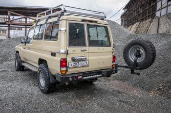 100 649 р. Бампер РИФ силовой задний Toyota Land Cruiser 78 2007+ с квадратом под фаркоп, калиткой и фонарями РИФ rif078-21125  с доставкой в г. Майкоп. Увеличить фотографию 4