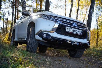 39 519 р. Бампер РИФ силовой передний Mitsubishi Pajero Sport 2015-2020 дизель под площадку для лебёдки RIFPS3-33003 РИФ rifps3-10070  с доставкой в г. Майкоп. Увеличить фотографию 16