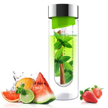 1 679 р. Бутылка FLAVOUR IT, 480 мл, серебряный зеленый ASOBU swg11.04-16-green  с доставкой в г. Майкоп. Увеличить фотографию 4
