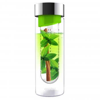 1 679 р. Бутылка FLAVOUR IT, 480 мл, серебряный зеленый ASOBU swg11.04-16-green  с доставкой в г. Майкоп. Увеличить фотографию 1