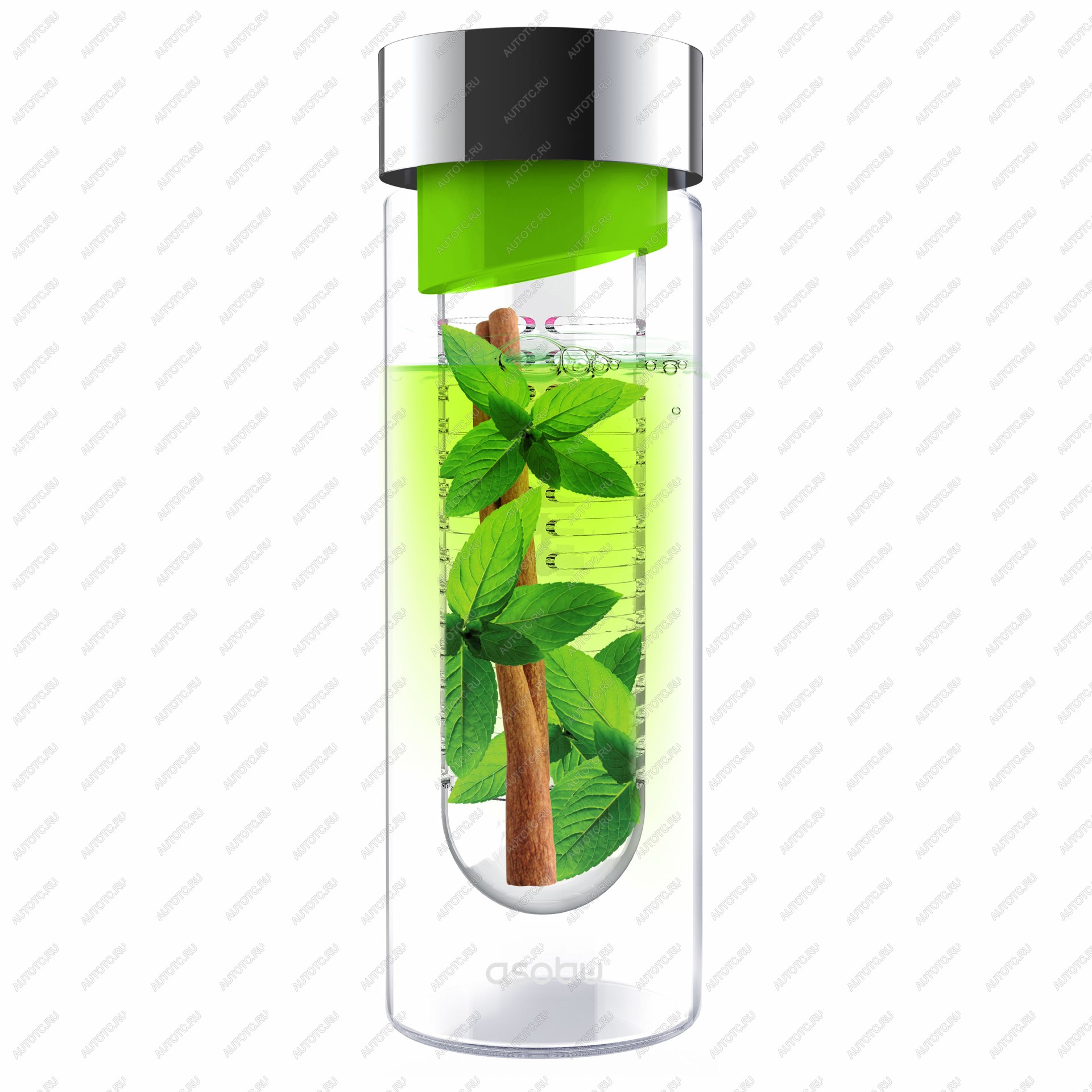1 679 р. Бутылка FLAVOUR IT, 480 мл, серебряный зеленый ASOBU swg11.04-16-green  с доставкой в г. Майкоп