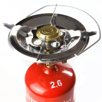 1 179 р. Горелка газовая одноконфорочная туристическая, диаметр 220 мм Grotkuv (РП) GZWM gucio-d  с доставкой в г. Майкоп. Увеличить фотографию 1