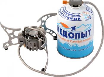 5 179 р. Горелка газовая портативная мультитопливная СЛЕДОПЫТ "Огонь Прометея-1" (улучшенный насос+чехол) СЛЕДОПЫТ pf-gsp-m02m  с доставкой в г. Майкоп. Увеличить фотографию 1