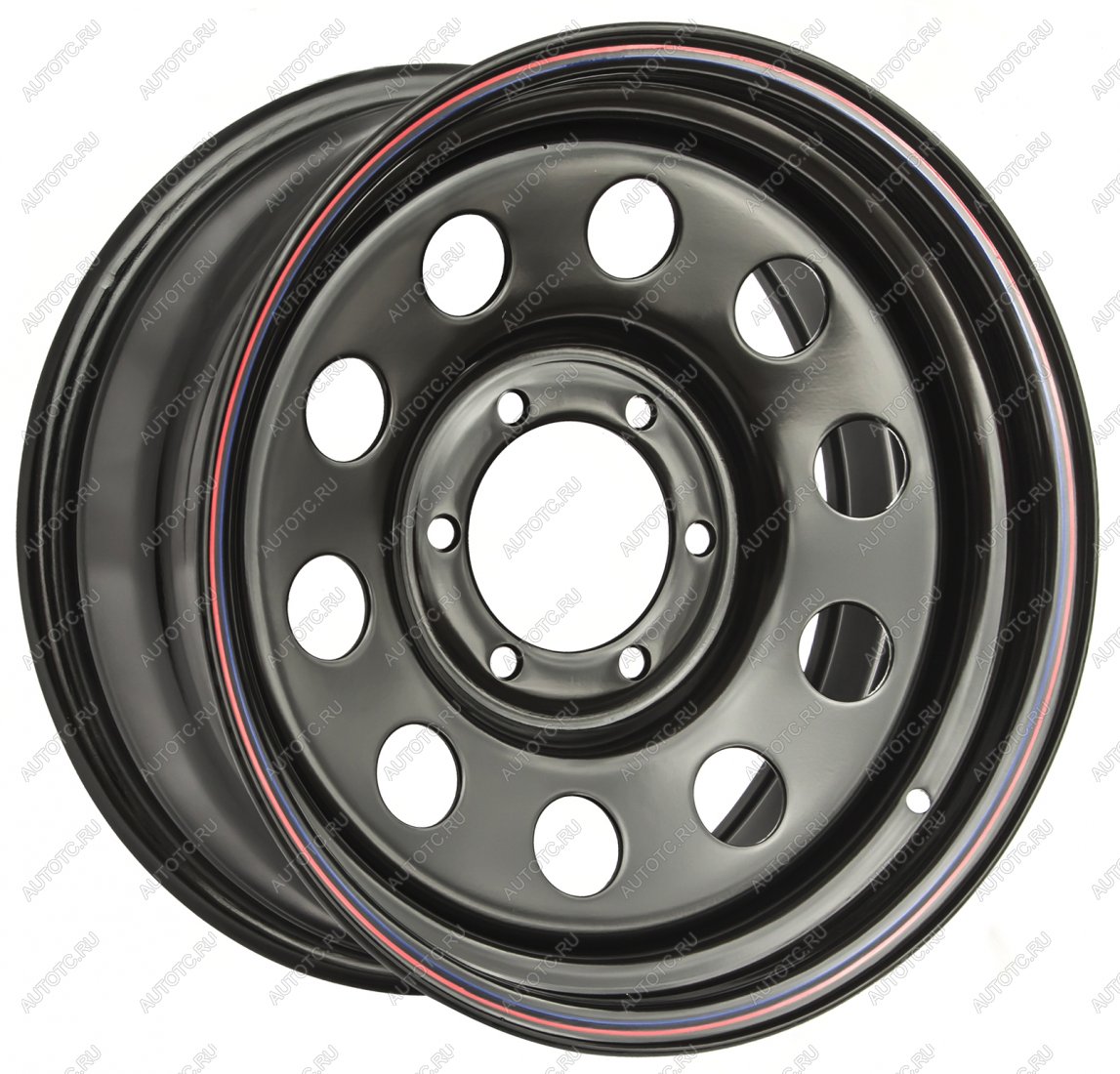 6 629 р. Диск усиленный Nissan Navara D40 2.5TD стальной черный 6x114,3 8xR16 d66 ET+25 OFF-ROAD Wheels 1680-61466bl-25  с доставкой в г. Майкоп