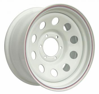 6 629 р. Диск усиленный стальной белый 6x139,7 8xR16 d110 ET+10 OFF-ROAD Wheels 1680-63910wh-10  с доставкой в г. Майкоп. Увеличить фотографию 1