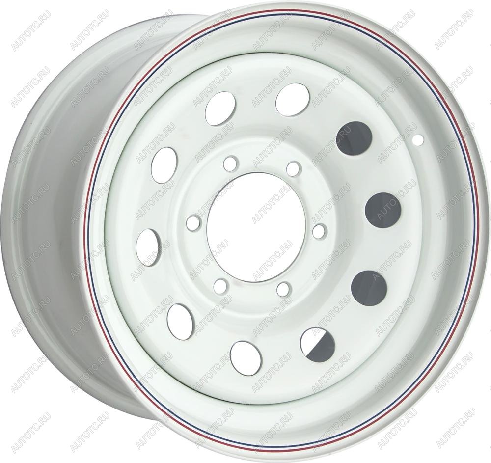 6 629 р. Диск усиленный стальной белый 6x139,7 8xR16 d110 ET+30 OFF-ROAD Wheels 1680-63910wh-30  с доставкой в г. Майкоп