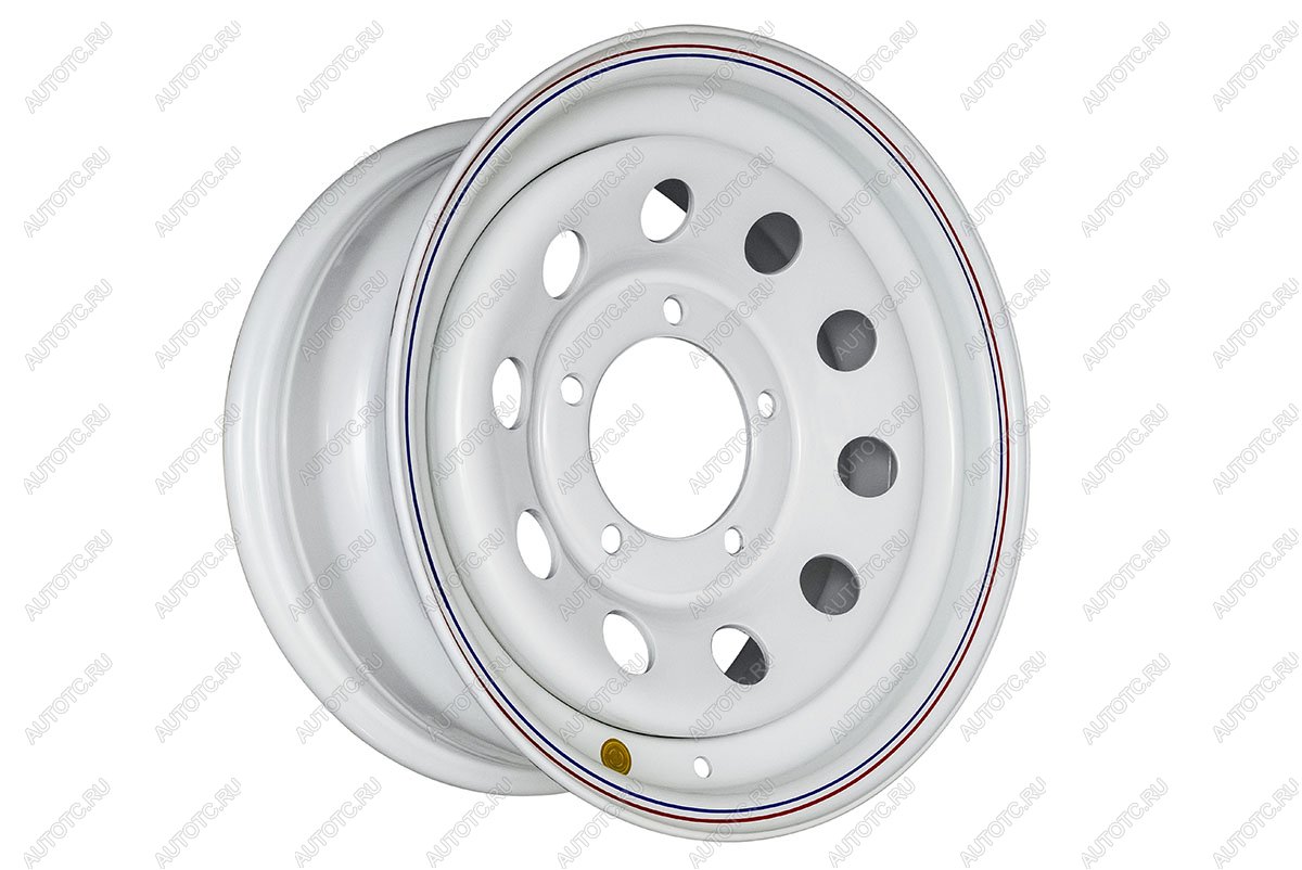 5 699 р. Диск усиленный УАЗ стальной белый 5x139,7 7xR15 d110 ET+25 OFF-ROAD Wheels 1570-53910wh-25  с доставкой в г. Майкоп