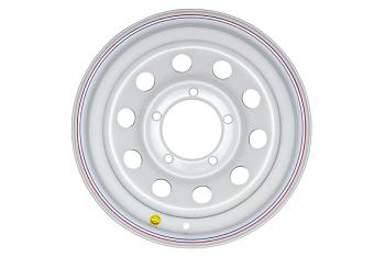 5 699 р. Диск усиленный УАЗ стальной белый 5x139,7 7xR15 d110 ET+25 OFF-ROAD Wheels 1570-53910wh-25  с доставкой в г. Майкоп. Увеличить фотографию 2