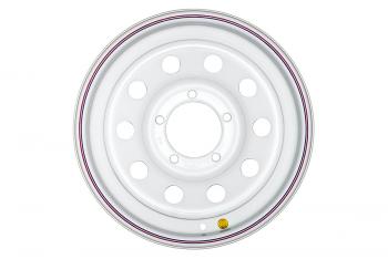 6 279 р. Диск усиленный УАЗ стальной белый 5x139,7 7xR16 d110 ET+15 OFF-ROAD Wheels 1670-53910wh-15  с доставкой в г. Майкоп. Увеличить фотографию 2
