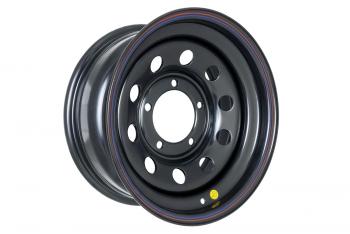 5 699 р. Диск усиленный УАЗ стальной черный 5x139,7 7xR15 d110 ET+25 OFF-ROAD Wheels 1570-53910bl-25  с доставкой в г. Майкоп. Увеличить фотографию 1