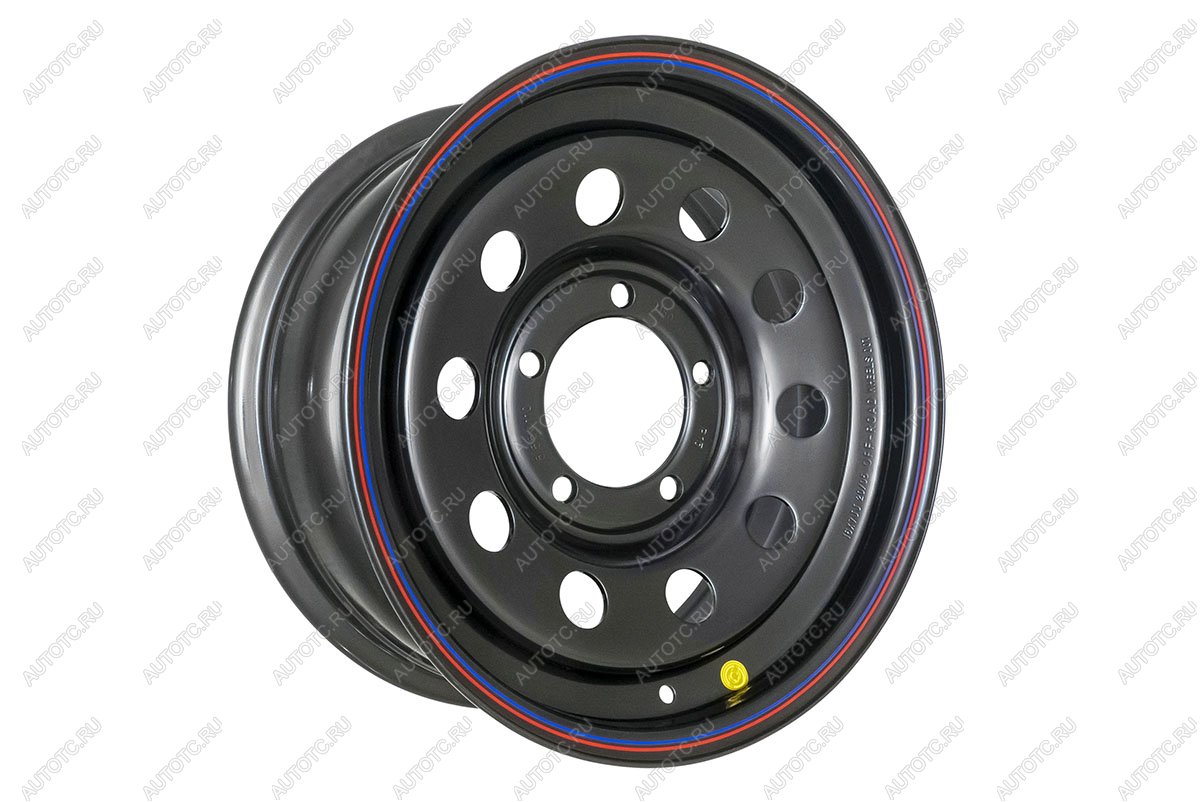 6 759 р. Диск усиленный УАЗ стальной черный 5x139,7 7xR16 d110 ET+15 OFF-ROAD Wheels 1670-53910bl-15  с доставкой в г. Майкоп