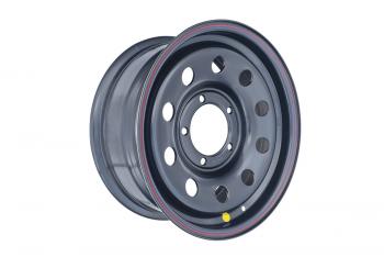 6 279 р. Диск усиленный УАЗ стальной черный 5x139,7 7xR16 d110 ET+25 OFF-ROAD Wheels 1670-53910bl-25x  с доставкой в г. Майкоп. Увеличить фотографию 1