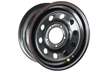 6 279 р. Диск усиленный УАЗ стальной черный 5x139,7 7xR16 d110 ET+30 OFF-ROAD Wheels 1670-53910bl-30  с доставкой в г. Майкоп. Увеличить фотографию 1