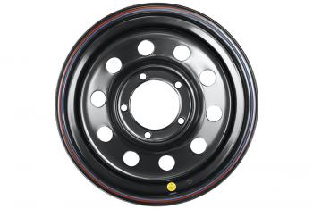 6 279 р. Диск усиленный УАЗ стальной черный 5x139,7 7xR16 d110 ET+30 OFF-ROAD Wheels 1670-53910bl-30  с доставкой в г. Майкоп. Увеличить фотографию 2