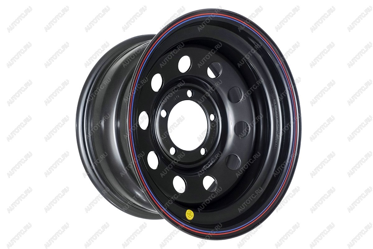 6 649 р. Диск усиленный УАЗ стальной черный 5x139,7 8xR16 d110 ET+15 OFF-ROAD Wheels 1680-53910bl-15  с доставкой в г. Майкоп