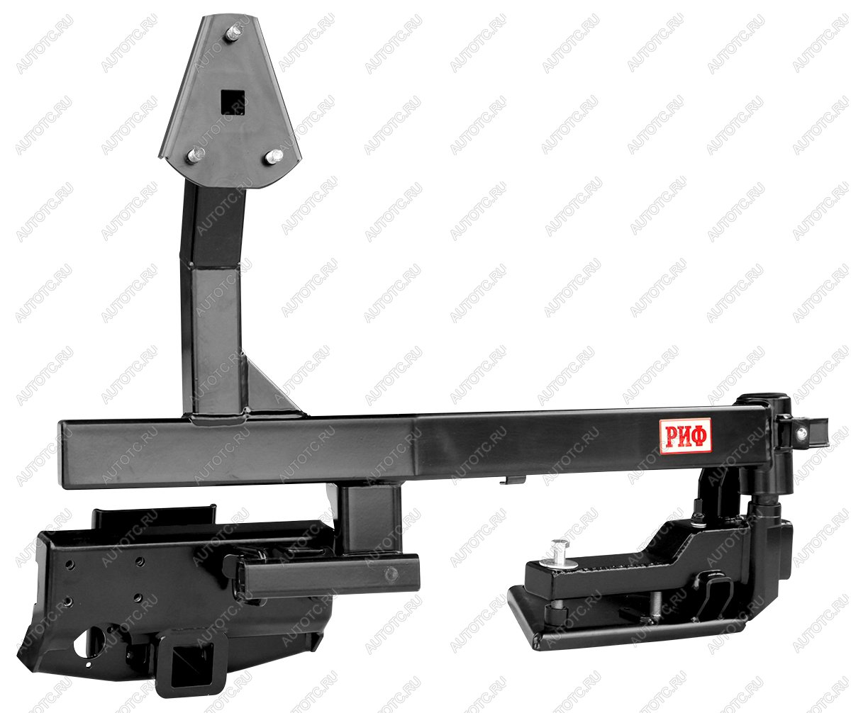 93 329 р. Калитка РИФ с фаркопом в штатный задний бампер Toyota Land Cruiser 200 2008-2015 под штатное колесо, с подсветкой номера РИФ rif200-80001  с доставкой в г. Майкоп