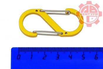 60 р. Карабин s-образный 50мм (yellow) CORD crd.s.50.y  с доставкой в г. Майкоп. Увеличить фотографию 2