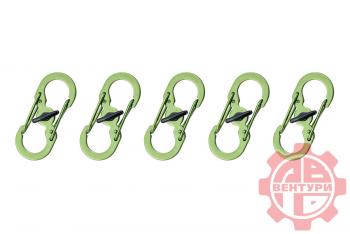 80 р. Карабин s-образный с блокировкой 36мм (green) CORD crd.s.b.36.gr  с доставкой в г. Майкоп. Увеличить фотографию 3