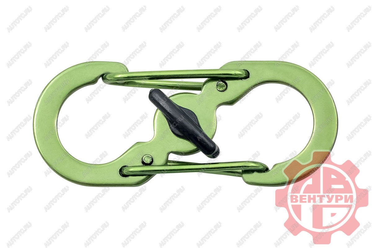 80 р. Карабин s-образный с блокировкой 36мм (green) CORD crd.s.b.36.gr  с доставкой в г. Майкоп