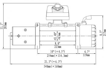 58 229 р. Лебёдка автомобильная электрическая 12V Runva 8000 lbs 3629 кг RUNVA ewx8000s  с доставкой в г. Майкоп. Увеличить фотографию 2