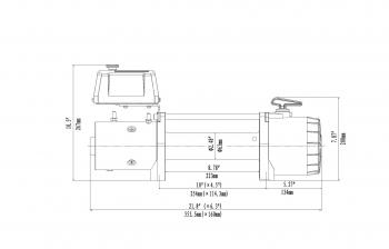 69 679 р. Лебёдка автомобильная электрическая 12V Runva 9500 lbs 4350 кг (синтетический трос) RUNVA ewv9500ssr  с доставкой в г. Майкоп. Увеличить фотографию 5
