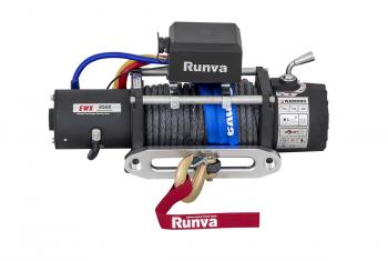 83 439 р. Лебёдка автомобильная электрическая 12V Runva 9500 lbs 4350 кг (синтетический трос) RUNVA ewx9500ssr  с доставкой в г. Майкоп. Увеличить фотографию 3