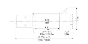 83 439 р. Лебёдка автомобильная электрическая 12V Runva 9500 lbs 4350 кг (синтетический трос) RUNVA ewx9500ssr  с доставкой в г. Майкоп. Увеличить фотографию 5