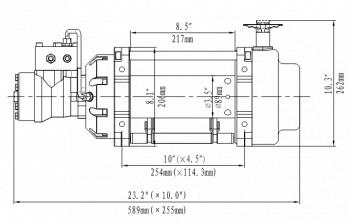 99 719 р. Лебёдка гидравлическая Runva 15000 lbs 6800 кг RUNVA hwn15000iyd  с доставкой в г. Майкоп. Увеличить фотографию 2