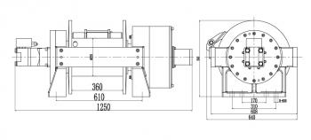 825 989 р. Лебёдка гидравлическая Runva 66000 lbs (30000 кг) RUNVA hwe300  с доставкой в г. Майкоп. Увеличить фотографию 2