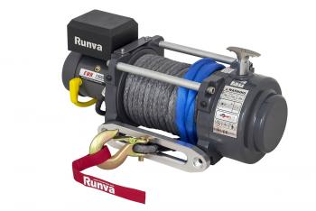 100 379 р. Лебёдка электрическая (индустр.) 24V Runva 15000 lbs 6800 кг синтетический трос RUNVA ewn15000usr24v  с доставкой в г. Майкоп. Увеличить фотографию 5