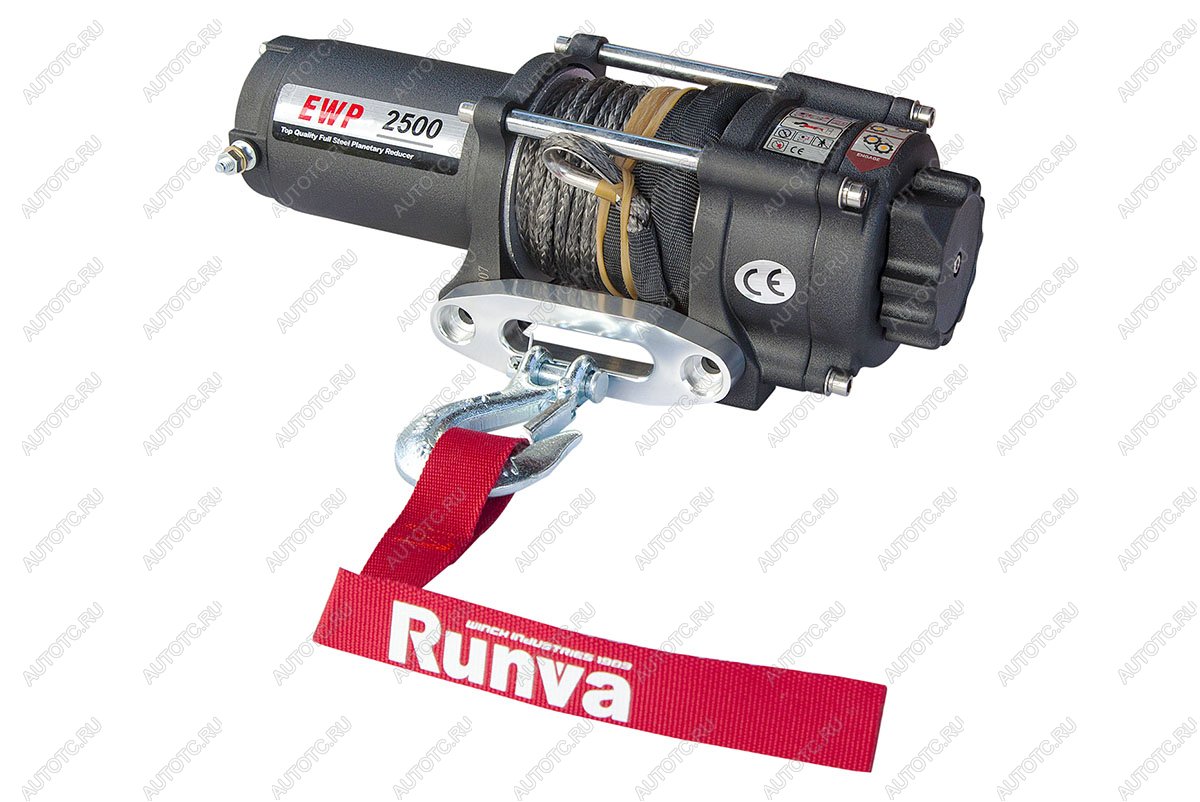 17 989 р. Лебёдка электрическая 12V Runva 2500 lbs 1140 кг (синтетический трос) RUNVA ewp2500asr  с доставкой в г. Майкоп