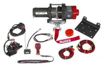 29 989 р. Лебёдка электрическая 12V Runva 3500A lbs 1588 кг (синтетический трос) RUNVA ewt3500asr  с доставкой в г. Майкоп. Увеличить фотографию 12
