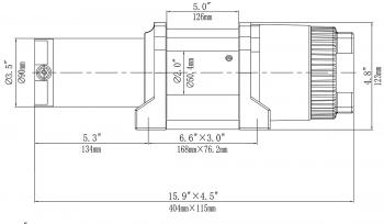 33 359 р. Лебёдка электрическая 12V Runva 4500 lbs 2041 кг (синтетический трос) RUNVA ewt4500asr  с доставкой в г. Майкоп. Увеличить фотографию 9