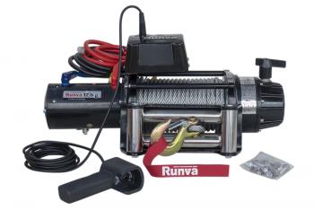 78 639 р. Лебёдка электрическая 24V Runva 12500 lbs 5670 кг (влагозащищенная) RUNVA ewb12500s24v  с доставкой в г. Майкоп. Увеличить фотографию 2