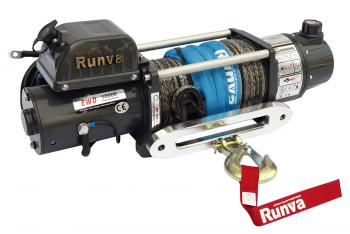 64 169 р. Лебёдка электрическая двухскоростная 12V Runva 10000 lbs 4500 кг (синтетический трос) RUNVA ewd10000usr  с доставкой в г. Майкоп. Увеличить фотографию 1