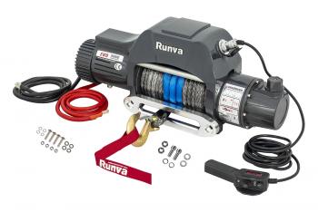 96 739 р. Лебёдка электрическая двухскоростная 12V Runva 10000 lbs 4500 кг (синтетический трос) RUNVA ewd10000sr  с доставкой в г. Майкоп. Увеличить фотографию 2