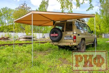 28 319 р. Маркиза автомобильная РИФ веерная 2,5х2,5 м (левая) РИФ rifavf062525601  с доставкой в г. Майкоп. Увеличить фотографию 8