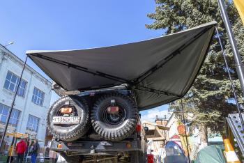 53 679 р. Маркиза автомобильная РИФ безопорная, веерная 2,3х2 м (правая) РИФ rifav042023802  с доставкой в г. Майкоп. Увеличить фотографию 4